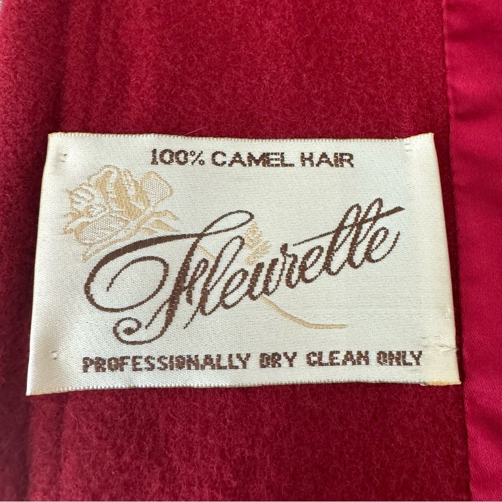 FLEURETTE Vintage 100% Camel Hair Red Swing Coat from I. Magnin - Picture 2 of 16